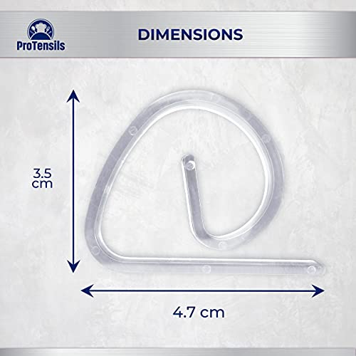 ProTensils 30 Pcs Clear Picnic Tablecloth Clips, Transparent Outdoor Table Clips for upto 1.1" table thickness