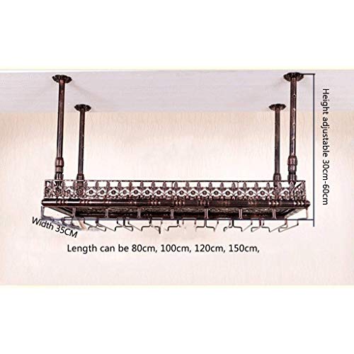 Stylish Simplicity Stylish Simplicity Industrial Retro Bar Floating Wine Rack Stylish Simplicity Glass Goblet Bracket Retro Iron Inverted Wine Gl