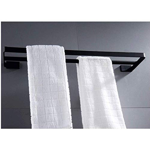 N/A Stainless Steel Towel Rail - Bar Single Rod Bathroom Towel Rod Double Pole Bathroom Towel Rack (Size : 49CM)