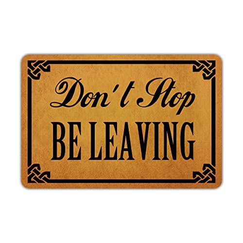 Front Door Mat Welcome Mat Sorry We're All Peopled Out Rubber Non Slip Backing Funny Doormat Indoor Outdoor Rug 24"(W) X 16"(L)