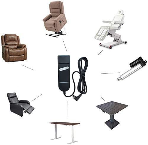 Huachuang Recliner Hand Control,Controller,recliner remote control,with slingshot line,2 buttons,5 pin,1 motor controller,for recliner, armchair