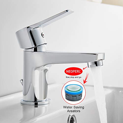 Ibergrif Star, Single Lever Bathroom Mixer, Basin Tap, Chrome Silver M11057