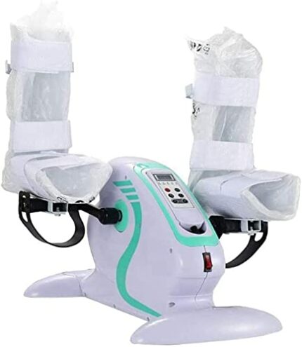 LUNEZY Motorized Electric Pedal Exerciser Fitness Exercise Bike For Hand Arm Knee Leg Rehabilitation Training Bicycle Cycling Rehab Equipment For