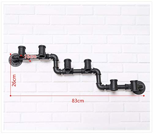 EYLINK Wine Racks,Wall Holder Metal for 6 Bottles | Vintage Wine Bottle Holder Wall Mounted