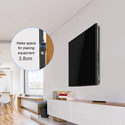 suptek TV Wall Mount, TV Brackets for Most of 26-55 inch LED/LCD/OLED Flat & Curved TV Support 45kg, Max VESA 400x400mm Tilt TV Brackets, TV Brac