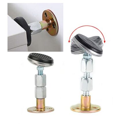 WUBAYI Adjustable Universal Joint Headboard Stoppers, Threaded Bed Frame Anti-Shake Tool Bed Wall Stopper Anti-Shake Fixer Telescopic Support for
