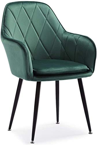 Modern Kitchen Dining Room Chairs Kitchen Dining Chairs Living Room Armchair with Metal Legs Velvet Seat And Backrests Kitchen Living Room Lounge