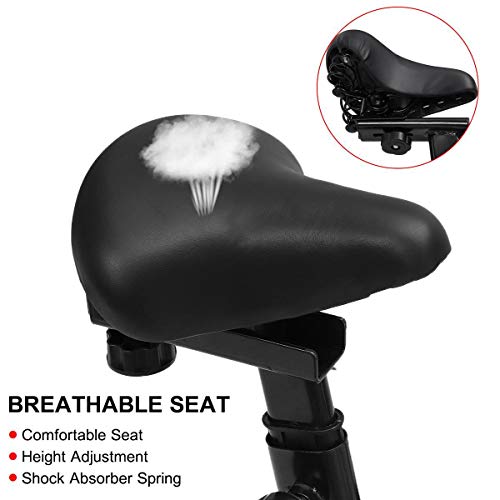 N/A Max Load Weight Static Bicycle Exercise Bike Indoor Cycling Bike Cardio Bike Silent Bicycle Cycling Flywheel Home Fitness