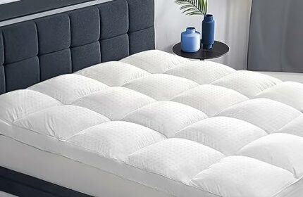 Yoyomax Queen Size Mattress Toppers - Mattress Toppers, Mattress Toppers for Queen Bed, Ultra-Soft, Cooling, and Breathable Pillow Top with Deep