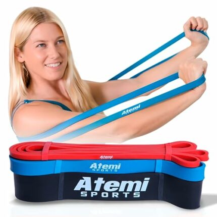 Resistance Bands Set of 3 Exercise Loops for Fitness & Strength Training | Pull Up Band Set for Calisthenics, Powerlifting, CrossFit Workouts & S