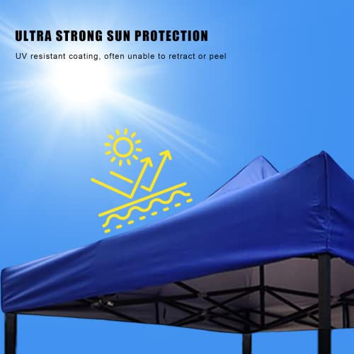 Jorzer Canopy Replacement Top Pop Up Gazebo Top Canopy Tent for Commercial Instant Shelter Portable Patio Camping (Tops Only)