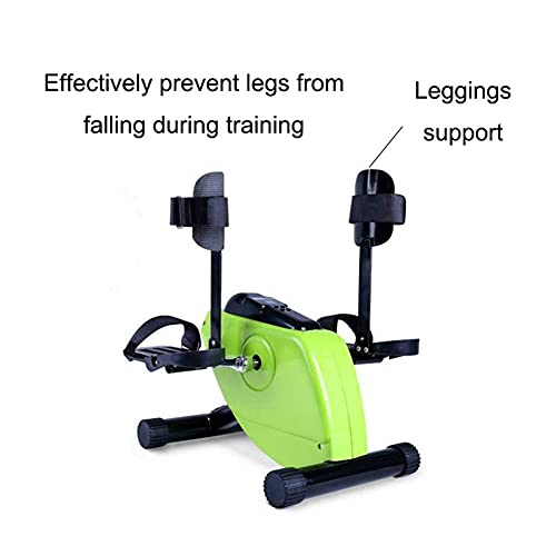 Electric Pedal Exerciser Medical, for Leg Arm and Knee Recovery Exercise Exercise Bike and Pedal Exerciser for Disabled and Elderly (Green)