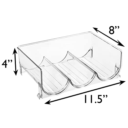 CLEARSPACE Water Bottle Organizer/Holder– Perfect for Pantry, Home Storage, Kitchen Countertop Organization (4 Pack)