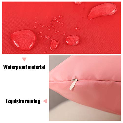 Outdoor Waterproof Throw Pillow Covers, Waterproof Cushion Case, Waterproof Cushion Cover, PU Coating Pillow Shell for Patio, Couch, Tent, Balcon