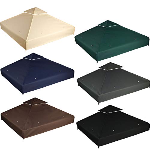 freigarten.de - Replacement Roof for Gazebo 3 x 3 m Waterproof Panama PVC Soft 370 g/m² Extra Strong Model 1