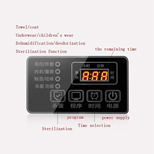 TFIIEXFL Electric Clothes Dryers Home Quick-drying Smart Touch Disinfection Sterilization 48L Large Capacity Hotel/apartment/home Household