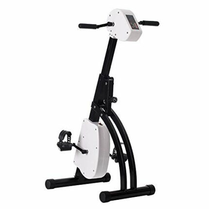 LUNEZY Electronic Physical Therapy Rehabilitation Bike for Senior Recumbent Indoor Pedal Exerciser Training Hand Arm Foot Leg Knee Passive Assist