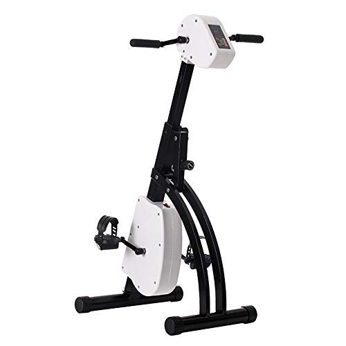 LUNEZY Electronic Physical Therapy Rehabilitation Bike for Senior Recumbent Indoor Pedal Exerciser Training Hand Arm Foot Leg Knee Passive Assist