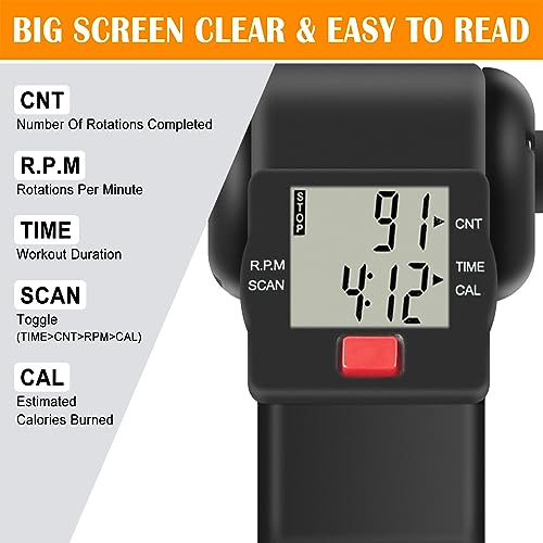 TABEKE Under Desk Bike Pedal Exerciser, Upper & Lower Peddler Exerciser for Arm & Leg Workout, Fitness Folding Exerciser Peddler with LCD Display