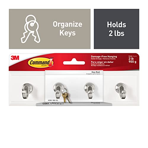 Command HOM-18Q-ES Key Rail Quartz with 1 Rail/4 Strips