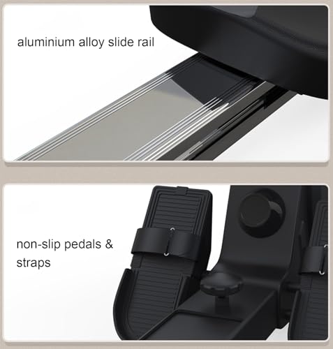 Magnetic Rowing Machine For Home Use 8-level Resistant With LCD Monitor Tablet Holder Row Machine Home Gym For 330lbs Max Capacity