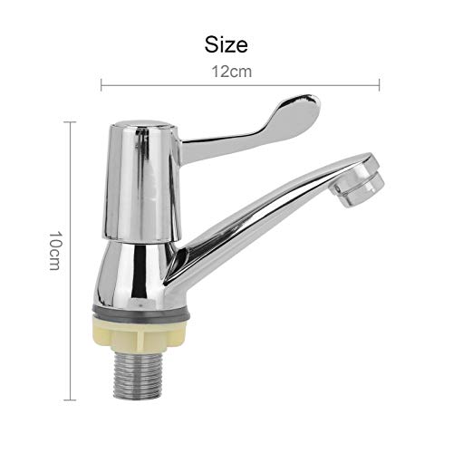 SHAFAH ® Lever Basin Sink Taps Pillar Disabled 1/4 Turn Chrome Pair 1/2" Hot Cold Set UK