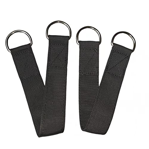 HOUSON Pack of 5 Swing Connection Straps, hammock straps swing ring Swing Attachment Hammock Suspension Strap Swing Hanging Straps with D-Ring Bu