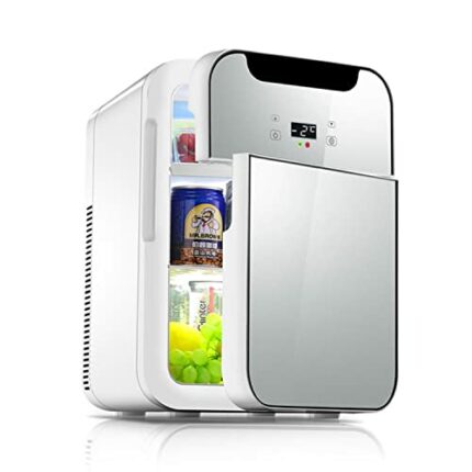 SXxingkong Mini Fridge With 20 Liters Capacity For Bedroom/Skin Care/Breast-Milk Storage, Portable Cooler And Warmer, Perfect For Home, Office, C