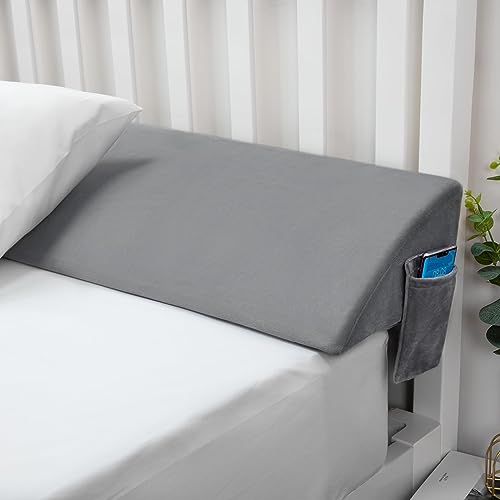 Voryerw Headboard Pillow, Bed Wedge Pillow for Headboard, Wedge Pillow for Sleeping, Bed Gap Filler (0-10"), Fill The Gap Between Your Headboard