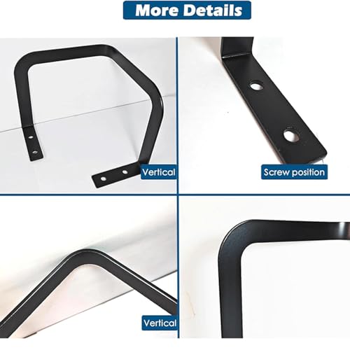 HMLTD Non Slip Mattress Gripper, Metal Mattress Holder with 8 Screws, Strong Mattress Retainer, Easy to Assemble Bed Shelfie for Adjustable Beds,