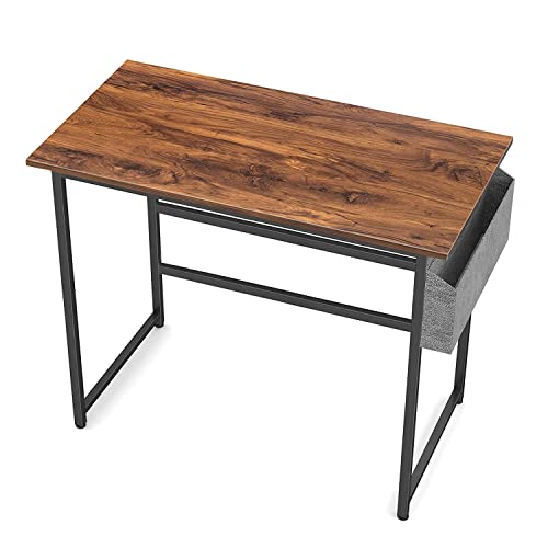GROSSē Computer Desk 81 cm, Home Office Small Writing Study Desk, Modern Simple Style Laptop Table with Storage Bag, Simple Assembly, Industrial