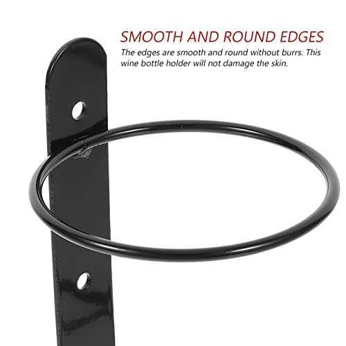 Hemoton Wall Mounted Wine Shelf 2Pcs Wall Wine Holder Wall Single Bottle Rack Wall Wine Rack Wine Storage Rack for Home Bar Wine Holder Wall Moun
