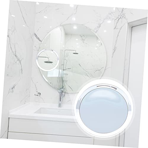 FOMIYES 2 pcs Mirror travel desk decor LED magnifying glass LED decor vanity decor dresser decor woman pu household Morrow