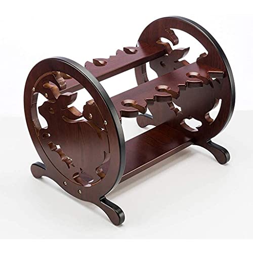 NEOCHY Countertop Rustic Wine Rack,Wine Display Storage Wine Rack Wine Storage European Grape Wine Glass Rack