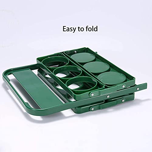 TBEONE Glass Collector Carrier Milk Bottle Holder, Foldable Wine Rack Beer Bottle Portable Wine Beer Rack Basket for Bar Outdoor Picnic Party