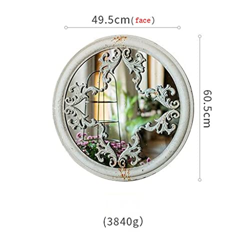 QUANJJ Decorative Round Vintage Wall Metal Rustic Handcrafted Round Metal Wall Decorative