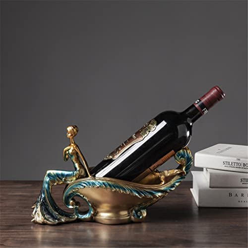 maozi Sculpture wine bottle woman shape rack resin sculpture wine rack kitchen decoration crafts