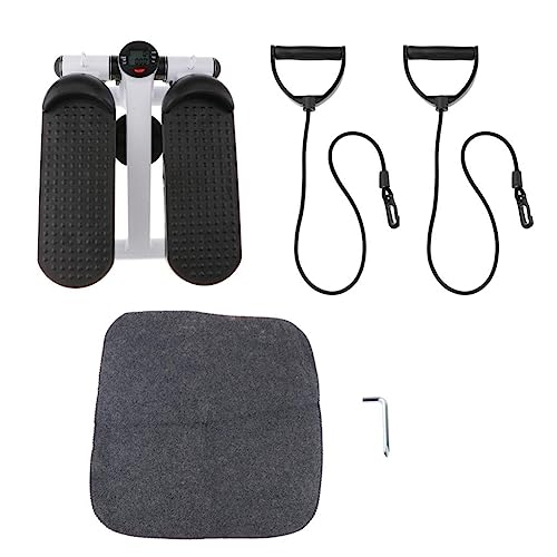 Steppers for Exercise, Mini Stepper, Home Gym Machine, Foldable Pedal Stepper, with Resistance Bands Max 150kg, Exercise Hydraulic Stepper Climbe