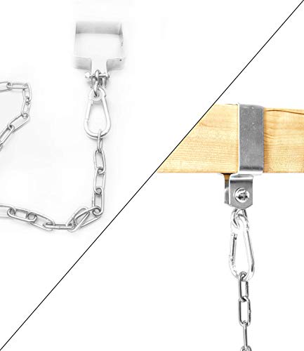 GreenTouch Set of 2 Rocking Hooks Square 9 x 9 cm for Stable Function of Swings Training Equipment Hammocks Tree Hooks, Set of 2