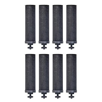 Berkey Authentic Black Berkey Elements BB9-2 Filters for Berkey Water Systems (Set of 8 Black Berkey Elements)