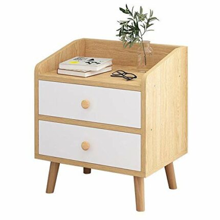 N/A Bedside Table Simple Bedroom Bedside Cabinet Self-contained Storage Locker Solid Wood Bedside Cabinet Nordic