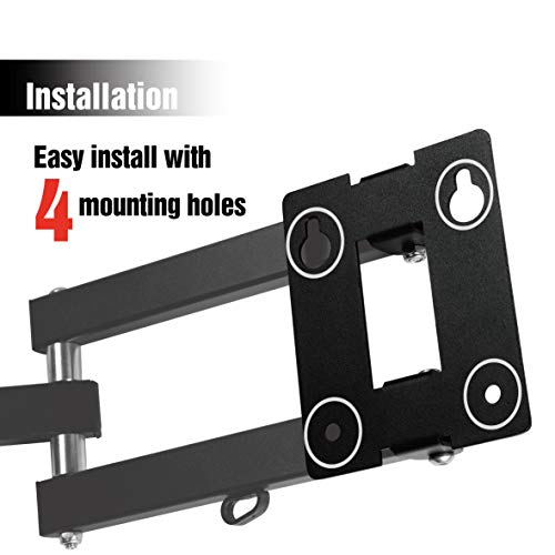 Polarduck Tilt & Swivel TV Wall Bracket Mount for 13-30 Inch, Articulating arm VESA Compatible LED LCD Monitor Plasma Screen, VESA Max 100 x 100,
