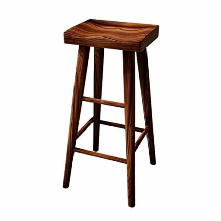 DINGZZ Nordic light luxury bar chair simple net red bar stool front desk cafe restaurant leisure back high stool (Color : Argento)