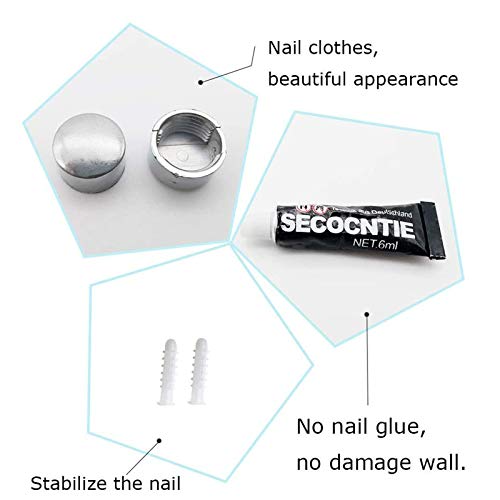 Self Adhesive Towel Rail Stainless Steel Rustproof Towel Bar Wall Mounted Bathroom or Kitchen Accessory Polished Finish No Drillingor Screws Moun