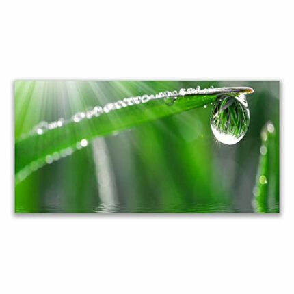 Tulup Splashback - 140x70cm Backsplash Cooker Hob Wall Splashback - Kitchen Wall Panels - Heat Resistant - Toughened/Tempered Safety Real Glass -