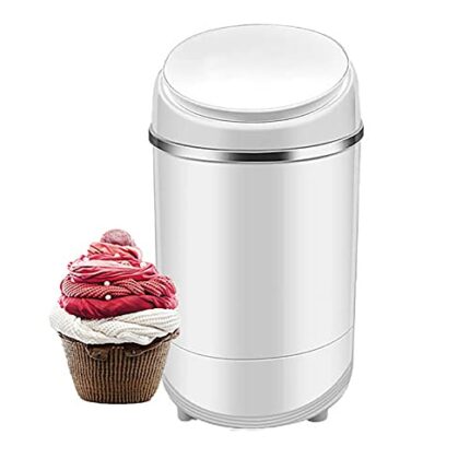 Washing Machines 6.0KG Large Capacity Mini Washing Machine Portable Camping Semiautomatic Washing Machine,For (mini washing machine) (White)