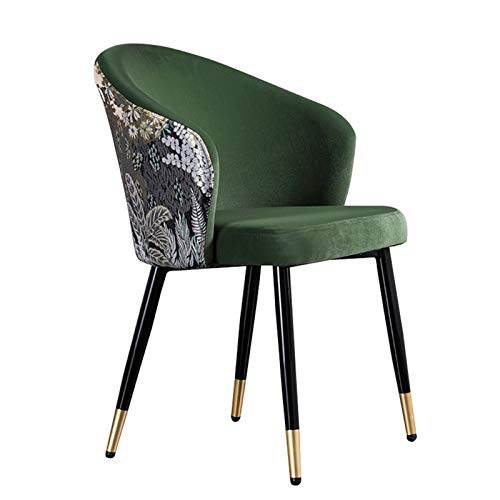 Modern Kitchen Dining Room Chairs Dining Chairs Velvet Living Room Armchair With Black Steel Legs Velvet Seat And Backrests Dining Chair (Color :