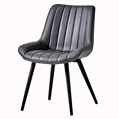 Modern Kitchen Dining Room Chairs Dining Chairs Water Proof PU Leather Side Chair With Metal Legs Kitchen Living Room Counter Chairs (Color : Cof