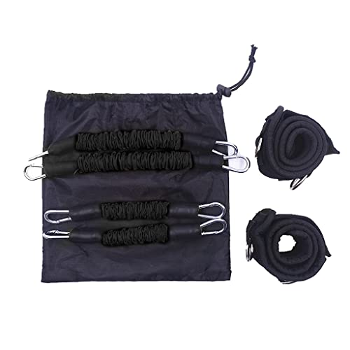 CZDYUF Fitness Thigh Resistance Band Sets Total 120 LB Football Speed and Strength Training Equipment for Leg Butt Squat Workout