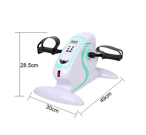 LUNEZY Case Electric Pedal Exerciser for Seniors Portable Fitness Bike for Arm, Leg Exercise Mini Cycling Trainer Stationary Exercise Leg Peddler